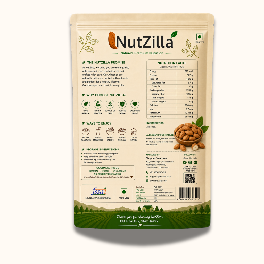 Classic Almonds 1 Kg Pack