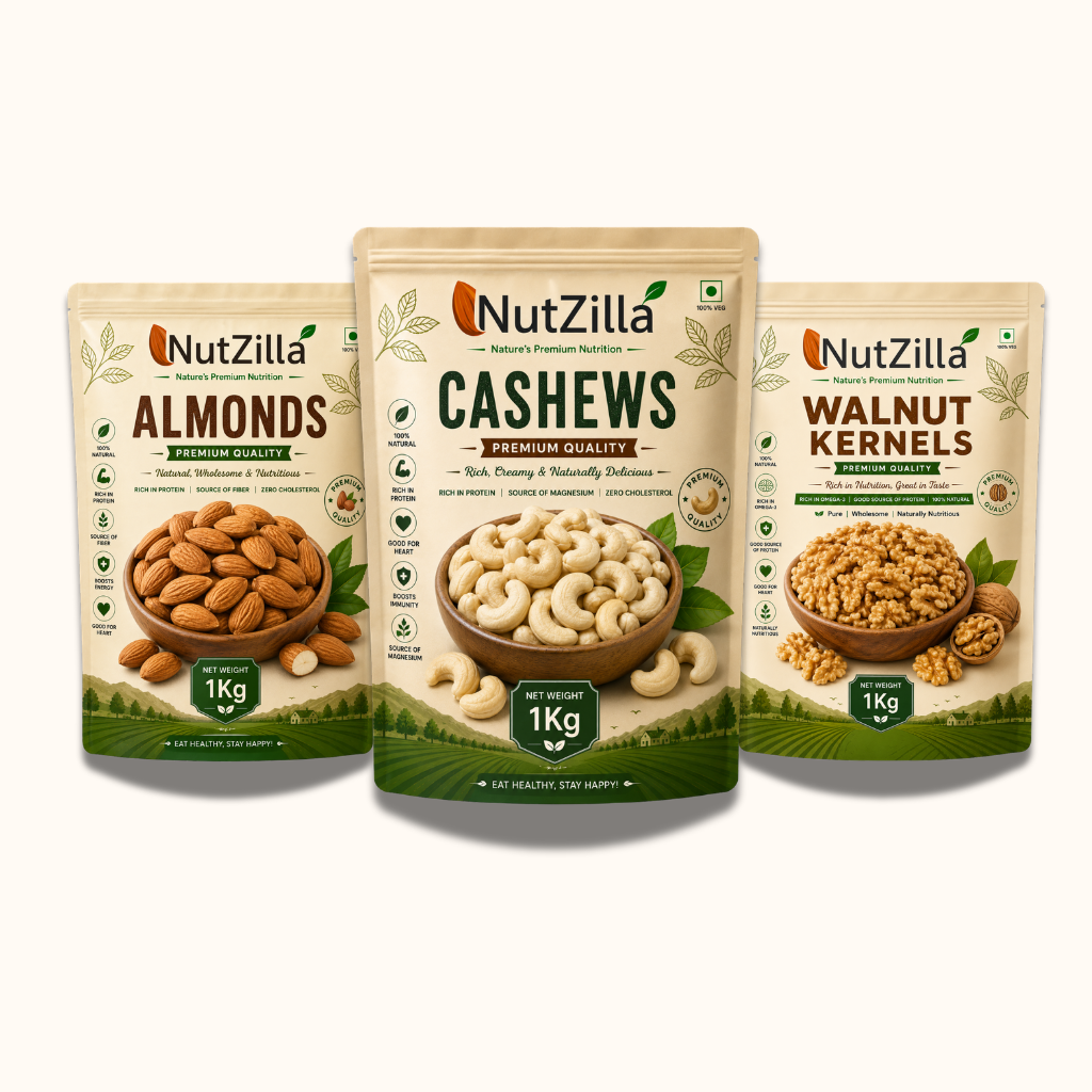Combo Of 3 Kg (Almond, Cashews & Pistachios)